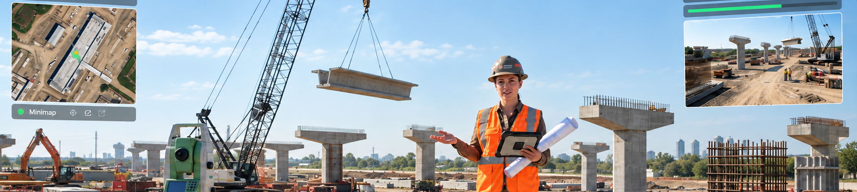 Engineer reviewing technical plans
